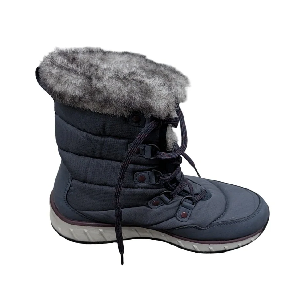 L.L. Bean Women's Snowfield Insulated Waterproof Mid Boots Gray Primaloft - 10